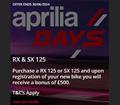 Aprilia RX & SX 125 Promotion