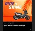 APRILIA SR GT 125 PROMOTION