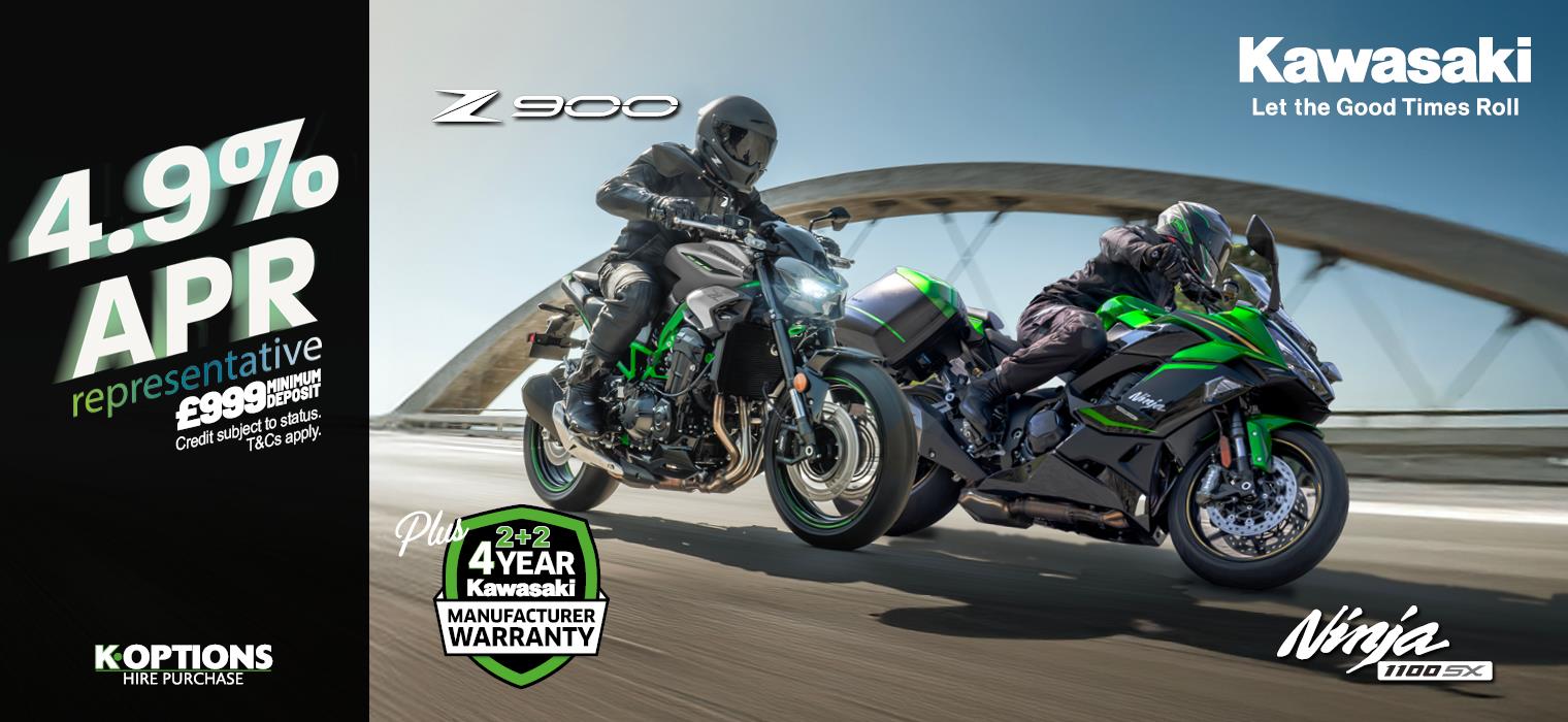 Ride away on your dream Kawasaki this summer
