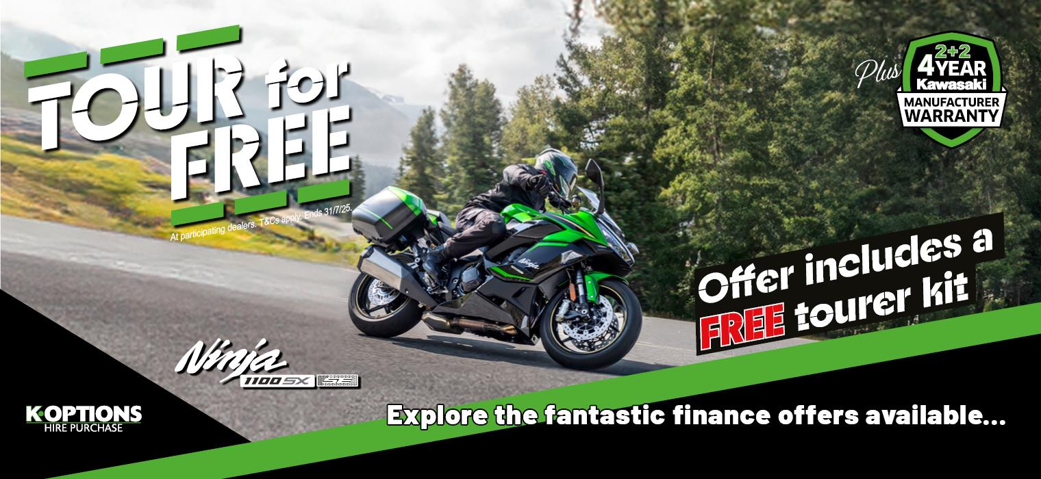 Tour For Free With The Ninja 1100SX and Versys 1100 Families!