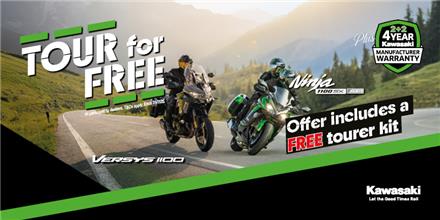 Tour For Free With The Ninja 1100SX and Versys 1100 Families!