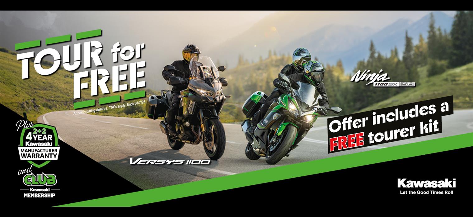 Tour For Free With The Ninja 1100SX and Versys 1100 Families!