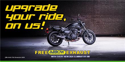 Cruise away with a free Arrow exhaust!
