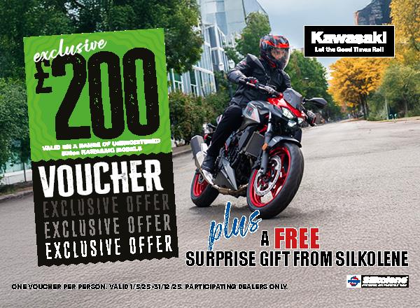 Get a free gift with Kawasaki and Silkolene!