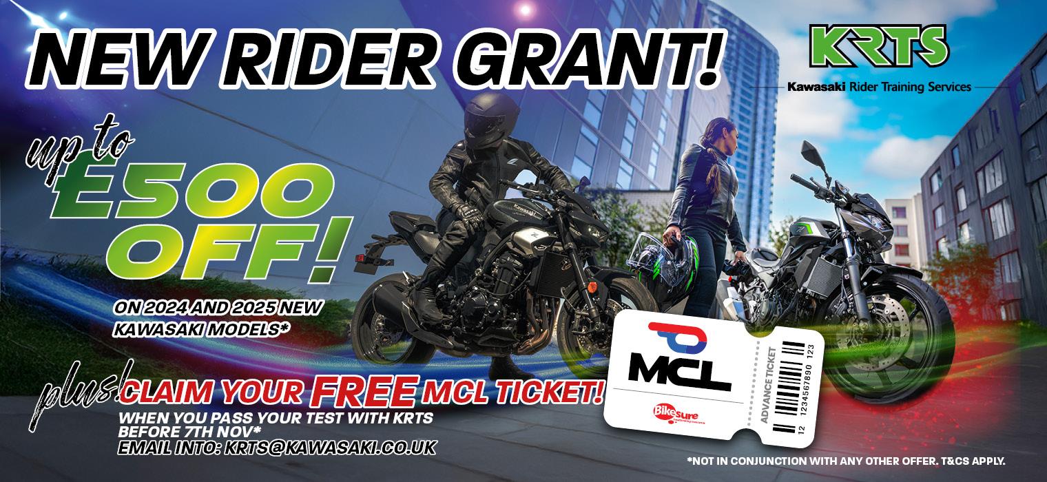 Kawasaki Launch 'New Rider Reward' Across A Range Of Machines! 