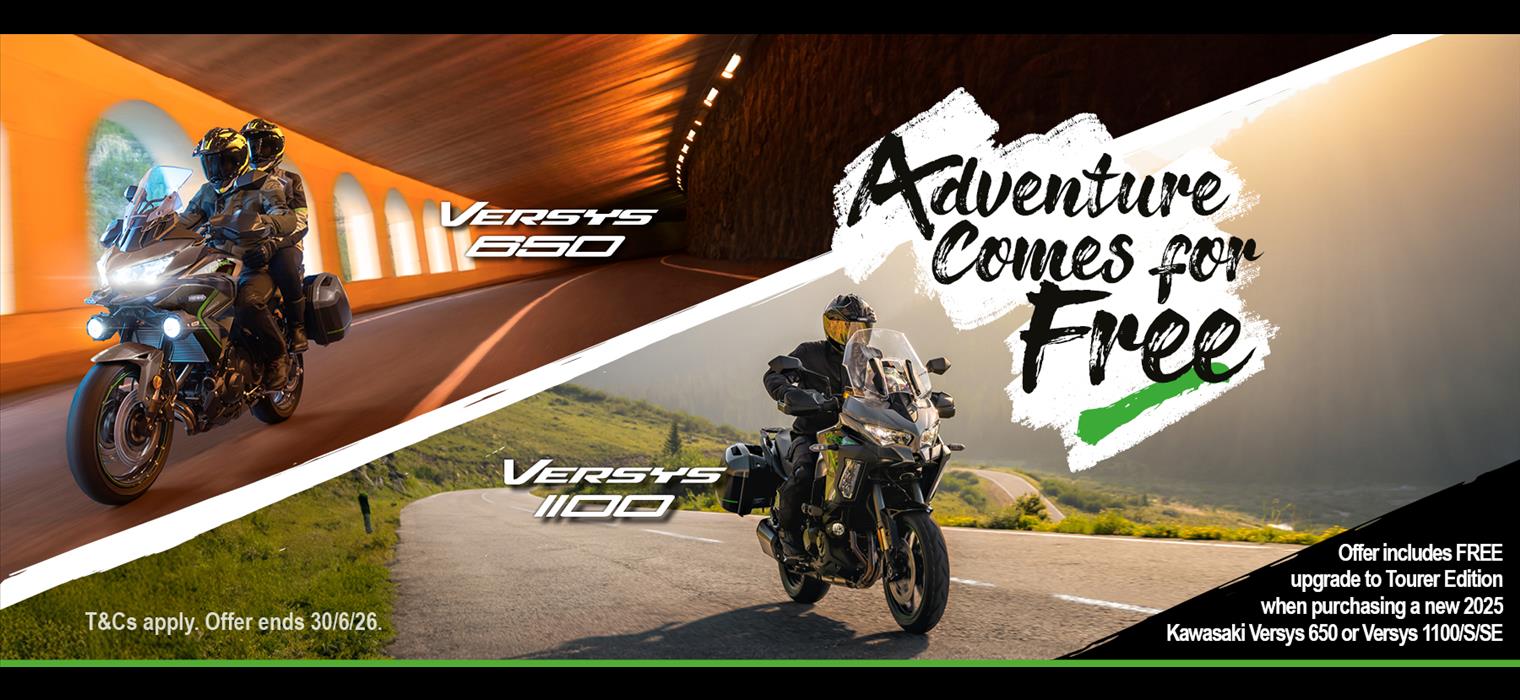 Adventure Comes For Free With Kawasaki This Spring!