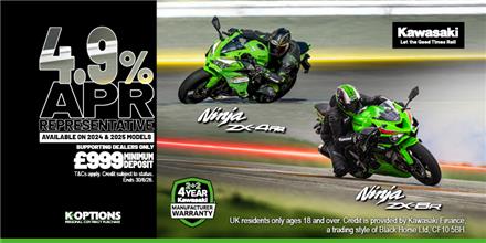 2025MY Ninja ZX-6R now available with 0% APR HP