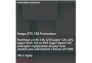 Vespa GTS 125 Promotion