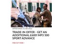 TRADE-IN OFFER - get an additional £600! MP3 500 Sport Advance